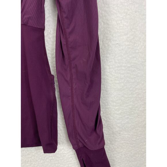 Lululemon Dance Studio III Jacket Women’s Size 6 Reversible Plum Hooded‎ Zip - Picture 9 of 10